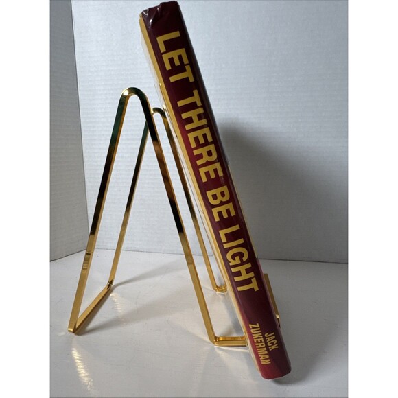 Let There Be Light By Jack Zuckerman Inscribed And Signed Hardback Dust Cover - Picture 3 of 9